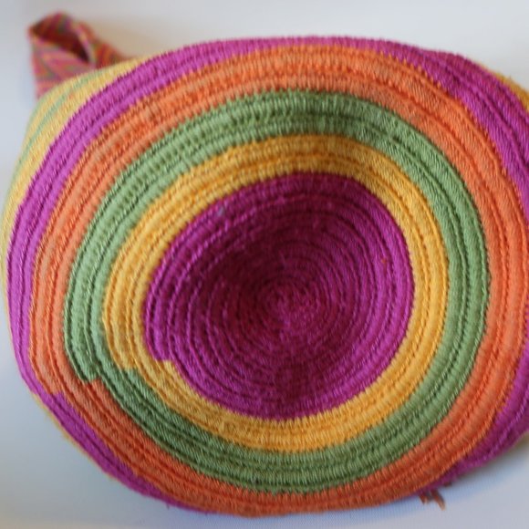 SHAG BOUTIQUE PK/MULTI CROCHET BUCKET BAG* - Picture 7 of 7